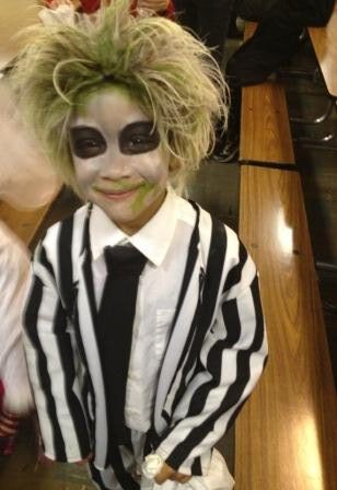 6 year old Santiagao as Beetlejuice!