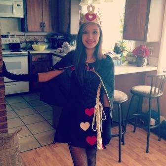 Gracie as Queen of Hearts from Alice in Wonderland