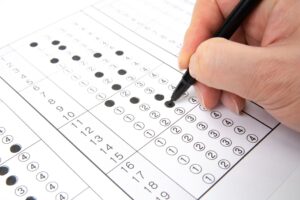 Application being filled out